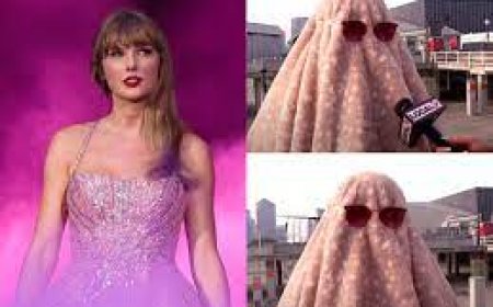 Fã da entrevista coberta em fila de show de Taylor Swift para não ser pega pelos chefes