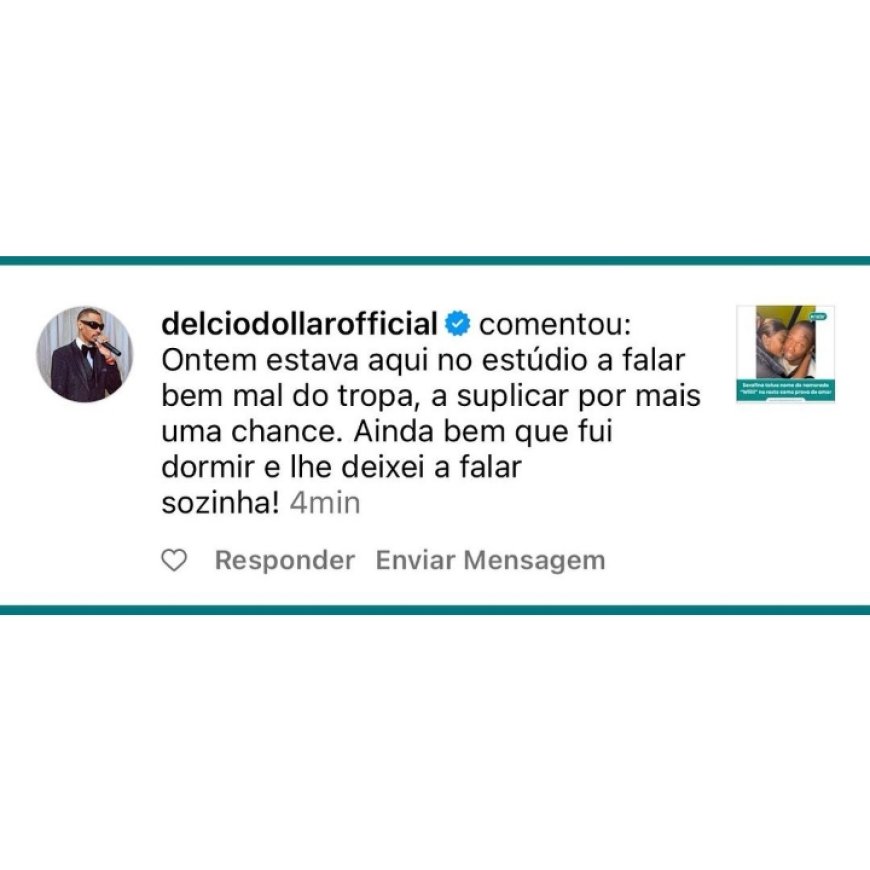 Délcio Dollar reage ao ver seu ex-amor "Serafina Mercedes" tatuar o nome de outro homem
