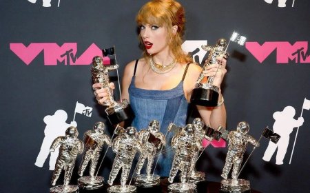 Taylor Swift: Ganhou em 9 das 11 categorias em que foi indicada VMAs2023