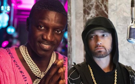 AKON:Diz que Eminem trata o mundo do rap como um trabalho entra no estúdio às 9h e sai às 17h