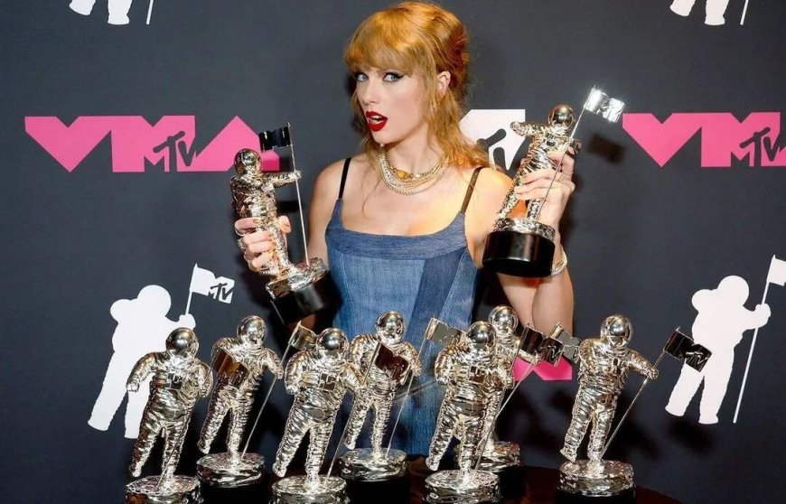 Taylor Swift: Ganhou em 9 das 11 categorias em que foi indicada VMAs2023