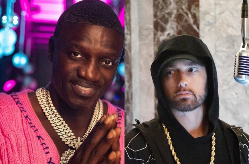 AKON:Diz que Eminem trata o mundo do rap como um trabalho entra no estúdio às 9h e sai às 17h