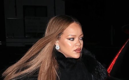 Em meio aos rumores de que está esperando o 3º filho, a cantora Rihanna aparece completamente linda para jantar