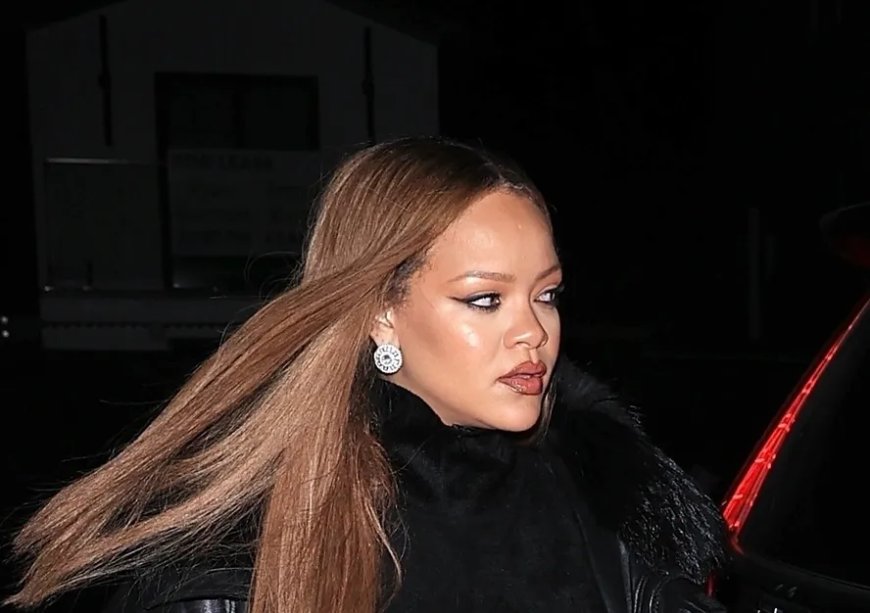 Em meio aos rumores de que está esperando o 3º filho, a cantora Rihanna aparece completamente linda para jantar