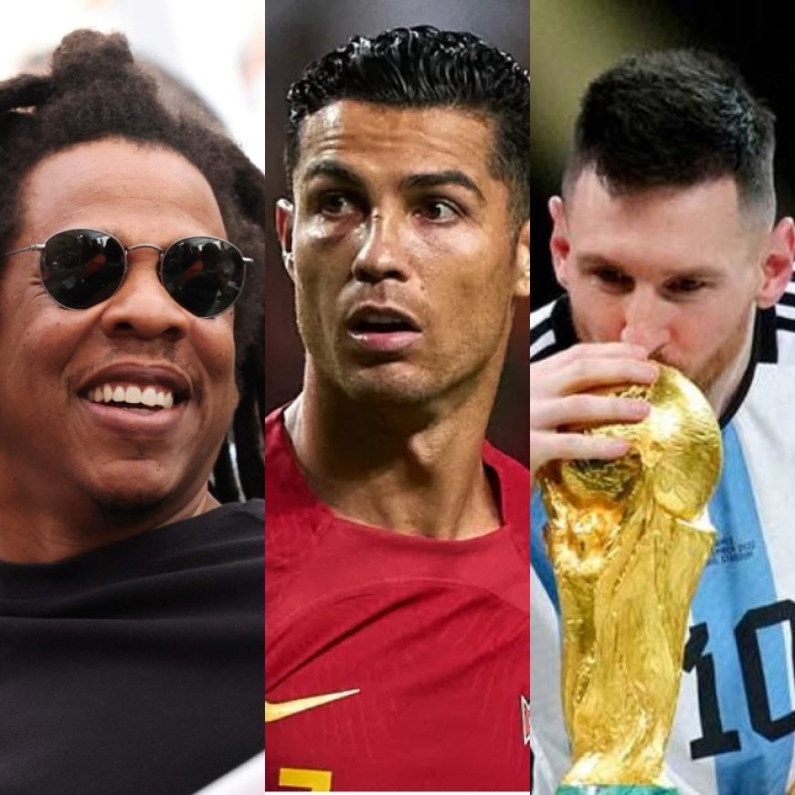 O rapper JAY-Z é mais rico que Leo Messi e Cristiano Ronaldo juntos.