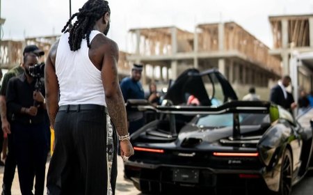 Burna Boy Exibe Exclusivo McLaren Senna Carbon Fiber Edition de US$ 2,2 Milhões