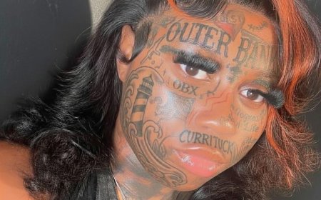 Mulher viraliza nas redes sociais por causa das tatuagens no rosto