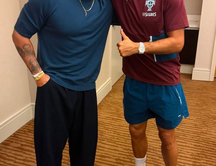 Cristiano Ronaldo agradece receção de Drake no Canadá e rapper responde com humor "Somos da mesma altura, juro."